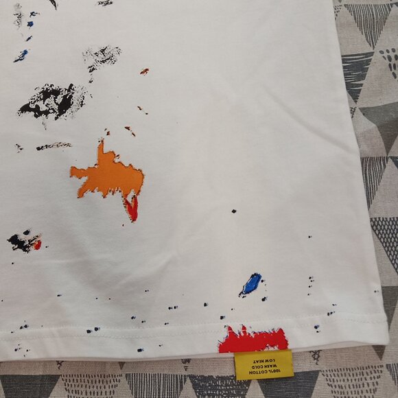 Gallery Dept Colorful Ink Splash Letters Loose Short Sleeve - Picture 4 of 6